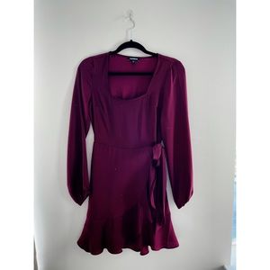 NWOT Express Square neck Wrap dress